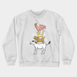 The Bremen town musicians - seamless repeat Crewneck Sweatshirt